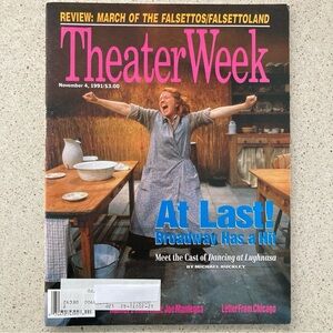 Dancing at Lughnasa Theater Week Magazine November 4 1991  Address Label Attched